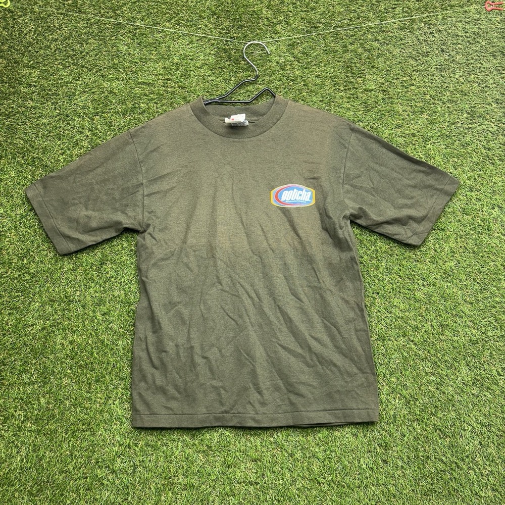 Vintage y2k Gotcha Shirt Mens Large Surf Big Logo Streetwear Single Stitch NWT - Picture 2 of 12